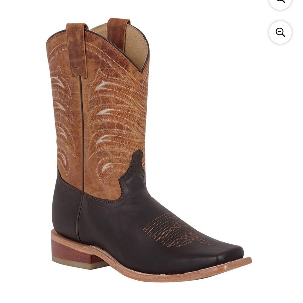 EL GENERAL Classic Bovino Crazy Leather Rodeo Boots for Men
